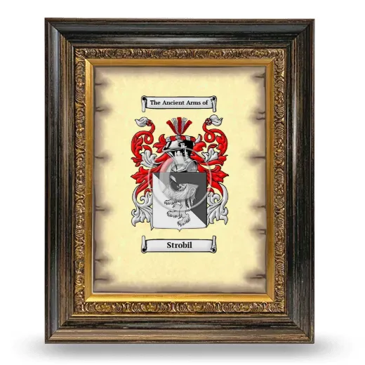 Strobil Coat of Arms Framed - Heirloom