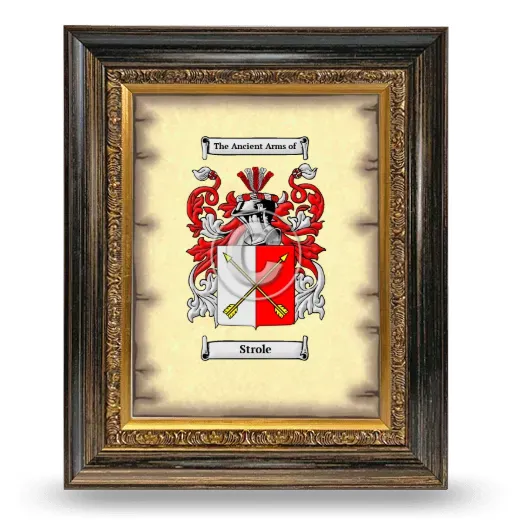 Strole Coat of Arms Framed - Heirloom