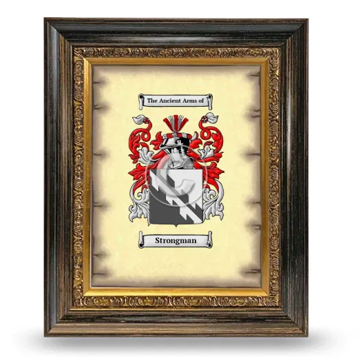 Strongman Coat of Arms Framed - Heirloom