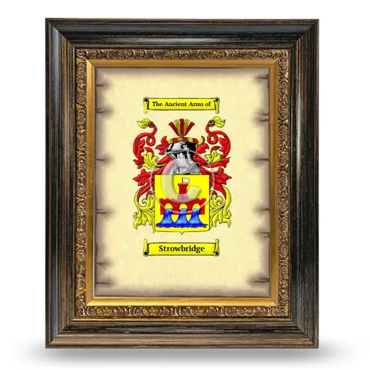 Strowbridge Coat of Arms Framed - Heirloom