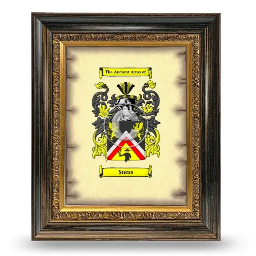 Suess Coat of Arms Framed - Heirloom