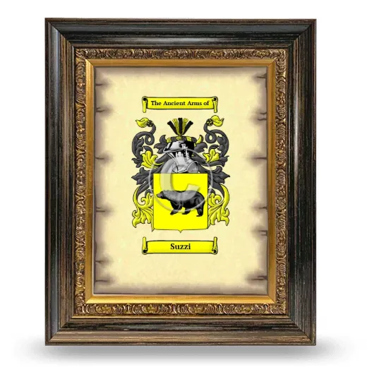 Suzzi Coat of Arms Framed - Heirloom