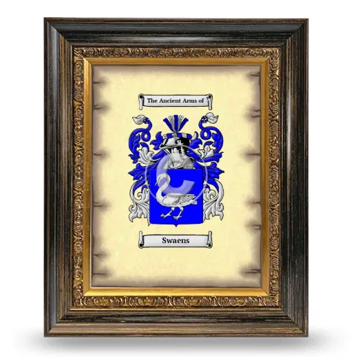 Swaens Coat of Arms Framed - Heirloom