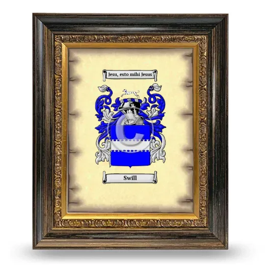 Swill Coat of Arms Framed - Heirloom