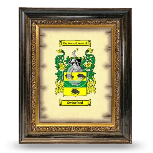 Swineford Coat of Arms Framed - Heirloom