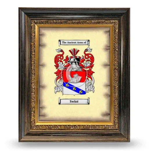 Swint Coat of Arms Framed - Heirloom
