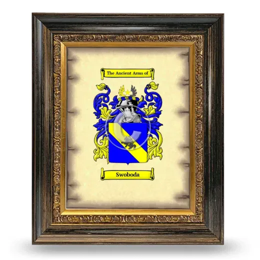 Swoboda Coat of Arms Framed - Heirloom