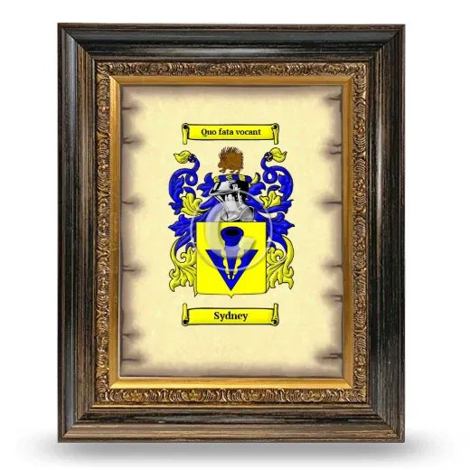 Sydney Coat of Arms Framed - Heirloom