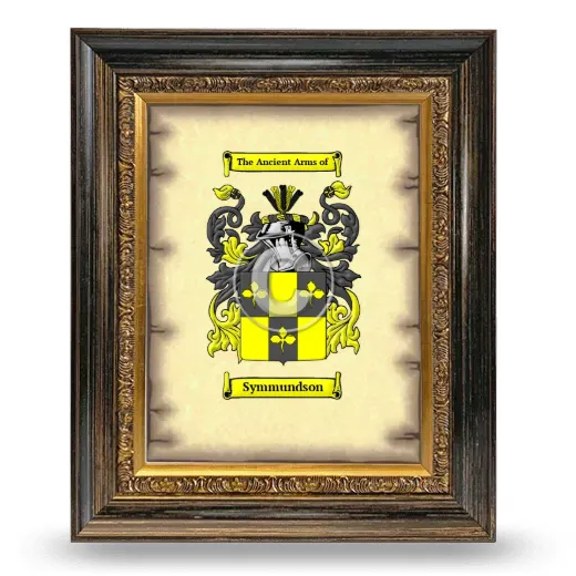 Symmundson Coat of Arms Framed - Heirloom