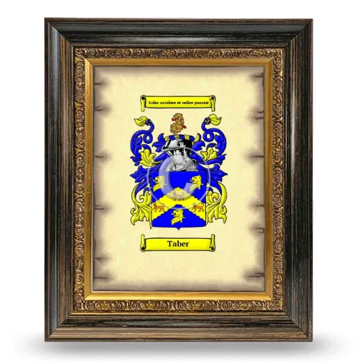 Taber Coat of Arms Framed - Heirloom