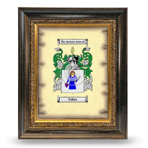 Taber Coat of Arms Framed - Heirloom