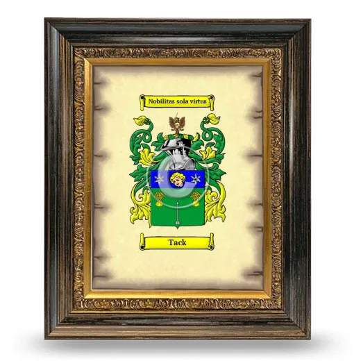 Tack Coat of Arms Framed - Heirloom