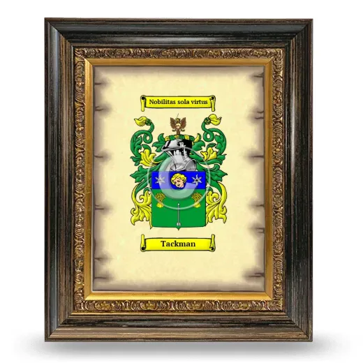Tackman Coat of Arms Framed - Heirloom