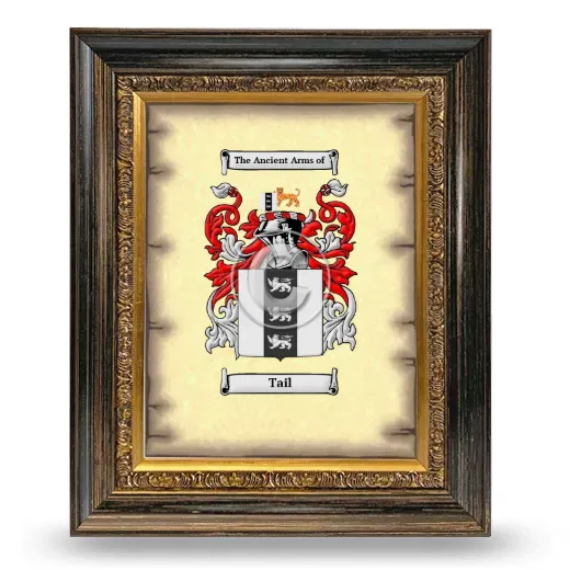 Tail Coat of Arms Framed - Heirloom