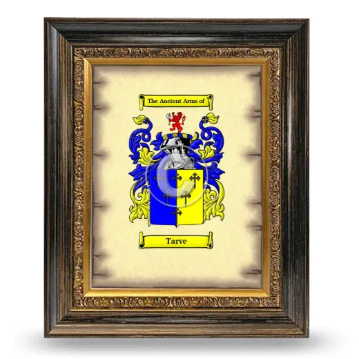 Tarve Coat of Arms Framed - Heirloom