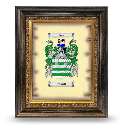 Taskill Coat of Arms Framed - Heirloom