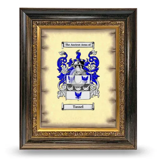 Tassel Coat of Arms Framed - Heirloom