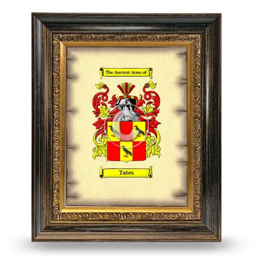 Tates Coat of Arms Framed - Heirloom