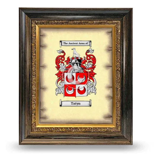 Tatyn Coat of Arms Framed - Heirloom