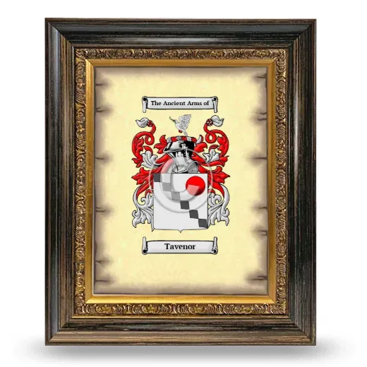 Tavenor Coat of Arms Framed - Heirloom