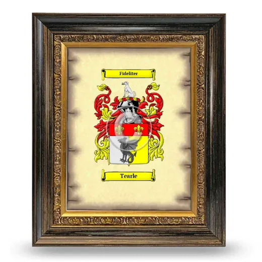Tearle Coat of Arms Framed - Heirloom