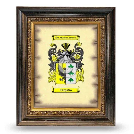 Terpstra Coat of Arms Framed - Heirloom