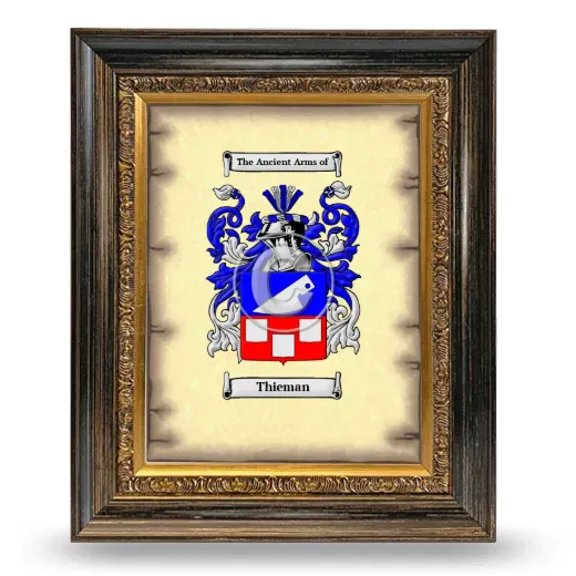 Thieman Coat of Arms Framed - Heirloom