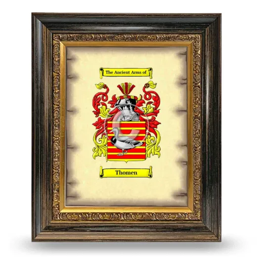 Thomen Coat of Arms Framed - Heirloom