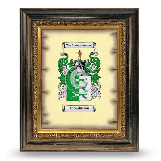 Thomlinson Coat of Arms Framed - Heirloom
