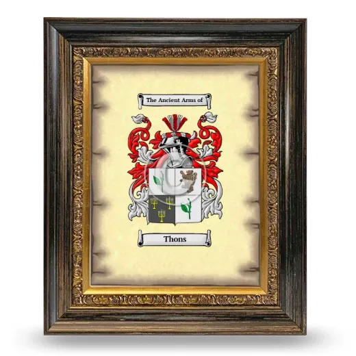 Thons Coat of Arms Framed - Heirloom