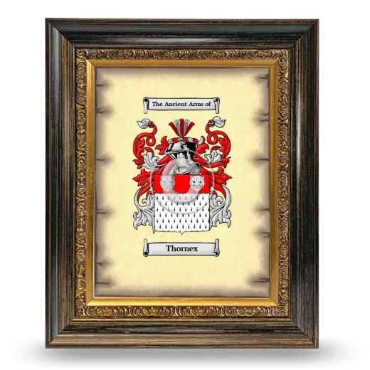 Thornex Coat of Arms Framed - Heirloom