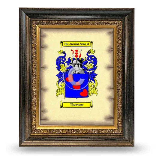 Thorson Coat of Arms Framed - Heirloom