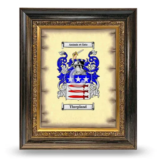 Threpland Coat of Arms Framed - Heirloom
