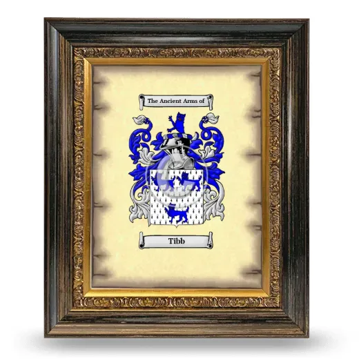 Tibb Coat of Arms Framed - Heirloom