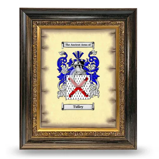 Tidley Coat of Arms Framed - Heirloom