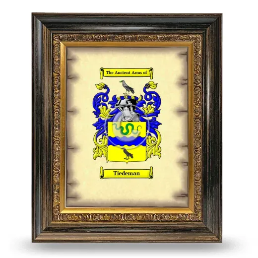 Tiedeman Coat of Arms Framed - Heirloom