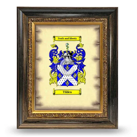 Tilden Coat of Arms Framed - Heirloom