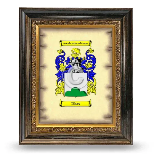 Tilsey Coat of Arms Framed - Heirloom
