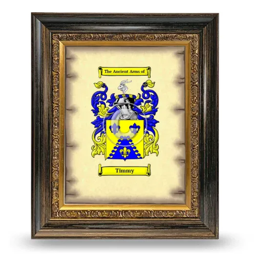 Timmy Coat of Arms Framed - Heirloom
