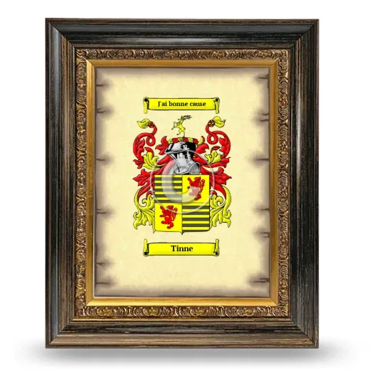 Tinne Coat of Arms Framed - Heirloom