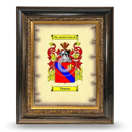 Tinocos Coat of Arms Framed - Heirloom