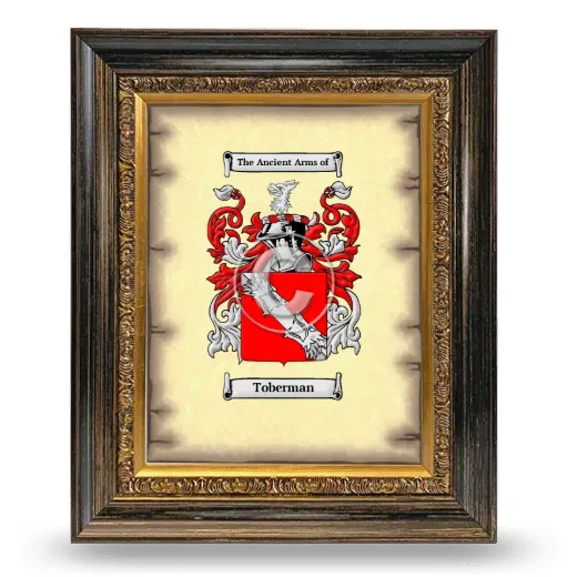 Toberman Coat of Arms Framed - Heirloom