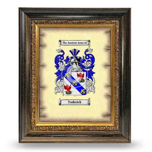 Toderick Coat of Arms Framed - Heirloom