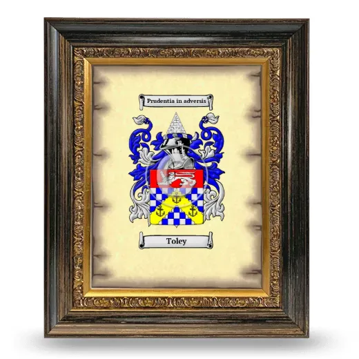 Toley Coat of Arms Framed - Heirloom