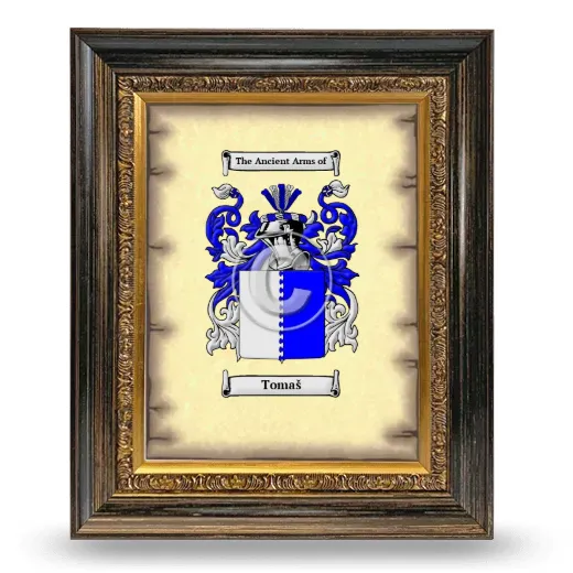 Tomaš Coat of Arms Framed - Heirloom