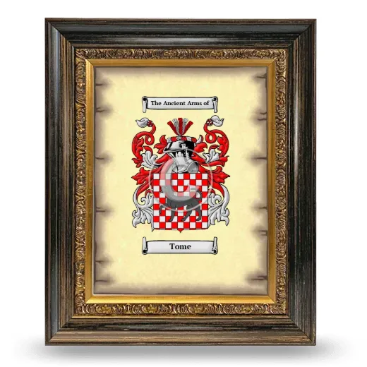 Tome Coat of Arms Framed - Heirloom