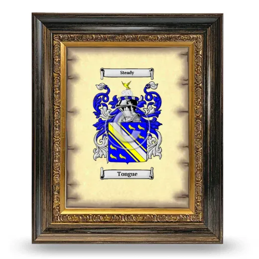 Tongue Coat of Arms Framed - Heirloom