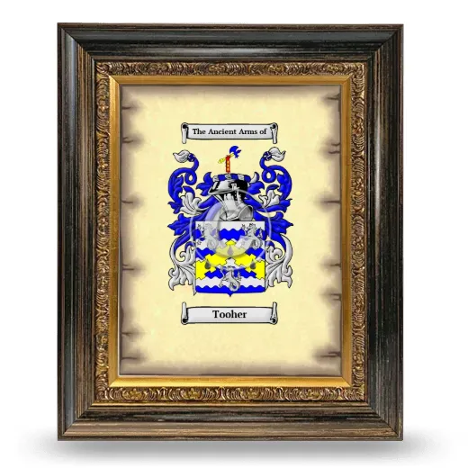 Tooher Coat of Arms Framed - Heirloom