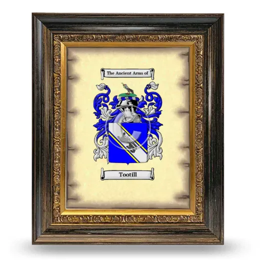 Tootill Coat of Arms Framed - Heirloom
