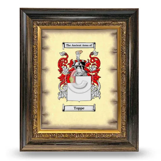 Toppe Coat of Arms Framed - Heirloom